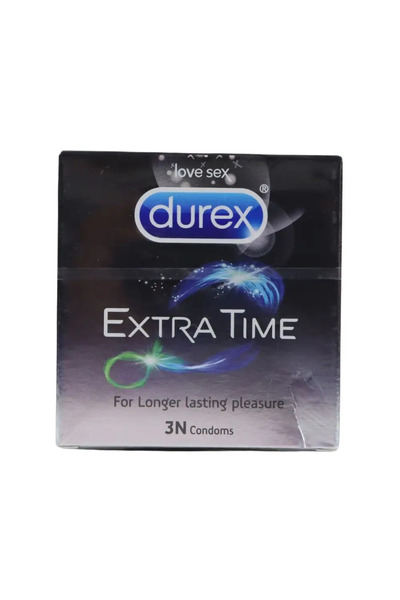 Durex Extra Time Condoms For Longer Lasting Pleasure- 3 Pieces