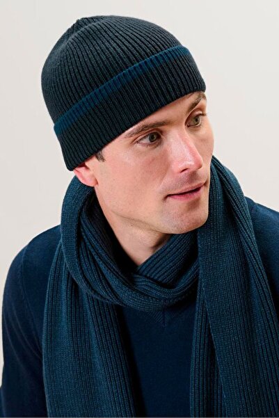 Tchibo Men Knitted Beanie, Navy