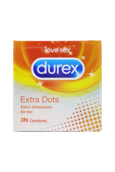 Durex Extra Dots Extra Stimulation Condoms- 3pcs