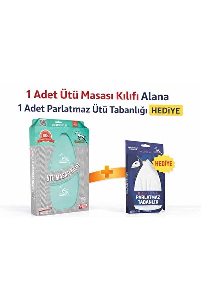 Gazella Isıya Dayanıklı Ütü Masası Bezi 135x50 cm Parlatmaz Ütü Tabanlığı Hed...