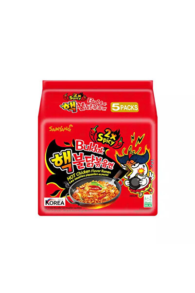 SAMYANG Buldak 2X Spicy Hot Chicken Flavour Ramen 140g - Pack Of 5