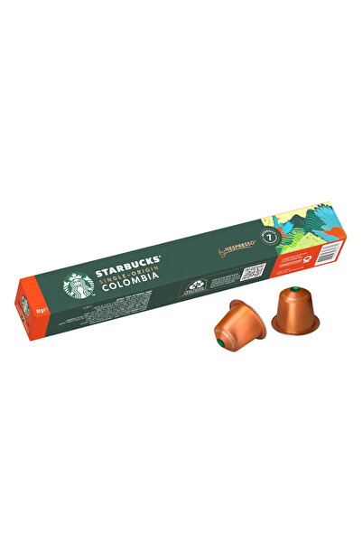 Starbucks Single Origin Colombia Roasted Ground Coffee Capsule By Nespresso W...