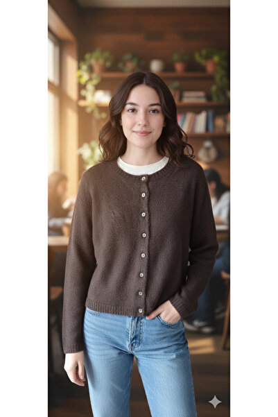 MARIQUITA Buttoned Long Sleeve Cardigan