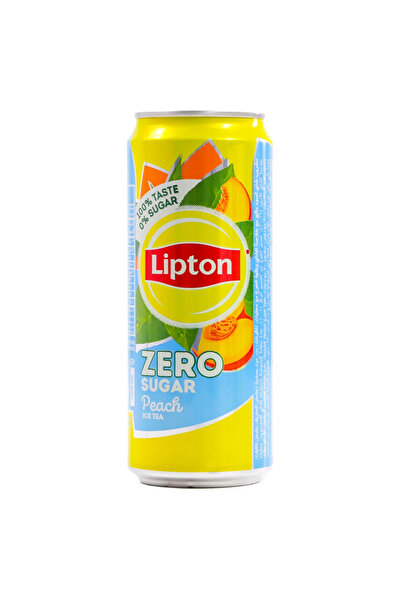 Lipton Zero Sugar Peach Ice Tea 6 x 320ml- Yellow