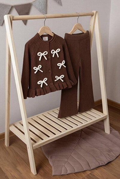 Minigimin Cicileri Set de 2 piese pentru fetițe, cardigan și pantaloni, trico...