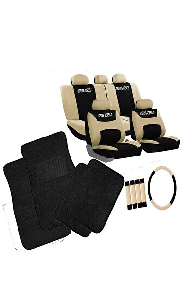 CFT California formula-T 17-Piece Universal Car Seat Cover Set With car Mat