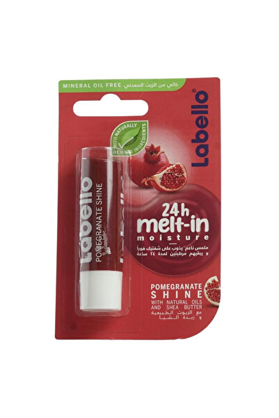 LABELLO Caring Lip Balm with Pomegranate Shine & Natural Oils- 4.8gms