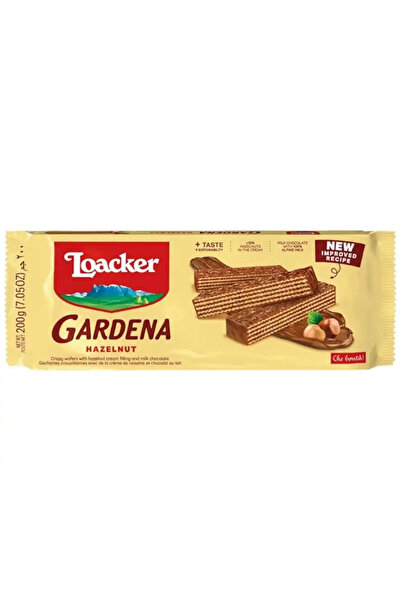Loacker Gardena Hazelnut Cream Filling and Milk Chocolate Crispy Wafer- 200gms