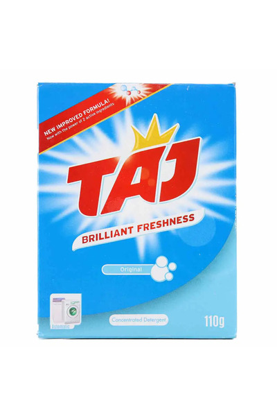 TAJ Brilliant Freshness, Original Concentrated Detergent Powder- 110gms