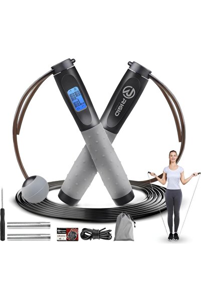 Generics حبل قفز من ريجيد فيتنس - حبل قفز قابل للتعديل مناسب للصالات الرياضية...