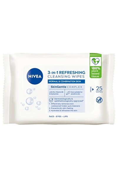 NIVEA Set of 2 x Cleansing Wipes for Normal Skin, 25 Pieces