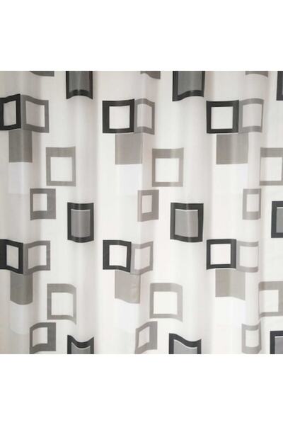 IMK Perdea de duș, model geometric, impermeabilă, durabilă, 200 x 180 cm