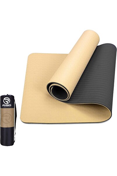 Generics RIGID FITNESS 6mm Anti-Slip TPE Yoga Mat with Carry Bag