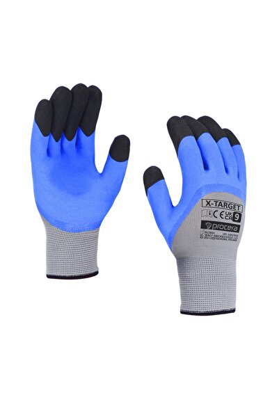 Procera Mănuși imersate în latex, Procera, X-TARGET Albastru L
