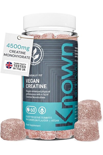 KNOWN. علكات الكرياتين النباتية المعروفة – 4500 ملغ، بنكهة البطيخ، 15 حصة