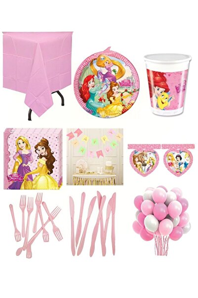 PARTİ SEPETİ Набір для вечірки на тему принцес для 8 осіб