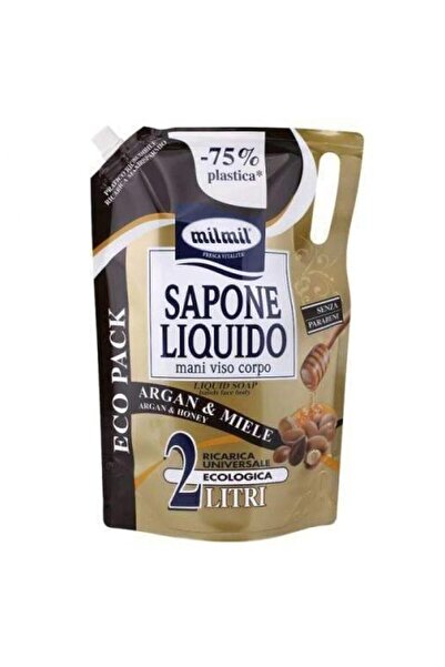 Mil Mil Set 2 x Sapun Lichid Rezerva Argan si Miere, 2 l
