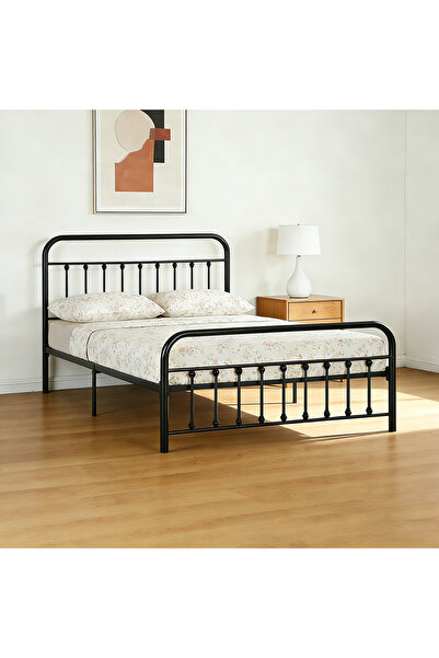 EqiEch Durable Metal Bed Frame with Sturdy Six-Leg Support, Non-Slip Foot Pad...