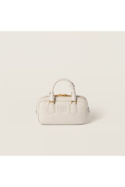 Miu Miu Arcadie Leather Crossbody Hobo Handbag Women Camera With Top Handle