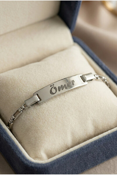 Satürn Silver Kuyumculuk Çelik İsimli Bebek Çocuk Bileklik Künye Kararma Yapmaz