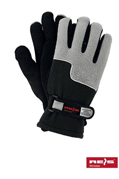 Raw-Pol Winter Fleece Protective Gloves 10 Grey