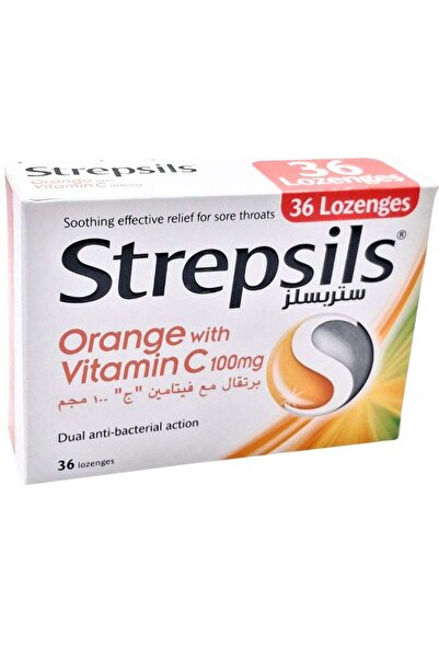STREPSİLS Orange Vitamin C 36 Lozenges