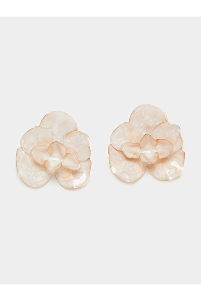 Styli أقراط زهور مطلية بالمينا