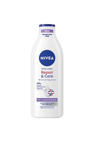 NIVEA Body Lotion 10% Repair&Care, Fragrance-free, 400 ml