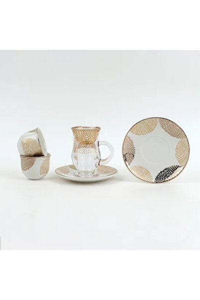 TULIN Luxury coffee and tea cup set with modern designs, 36 pieces