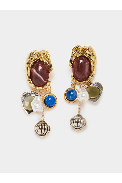 Styli أقراط متدلية مميزة مزينة بتعليقات