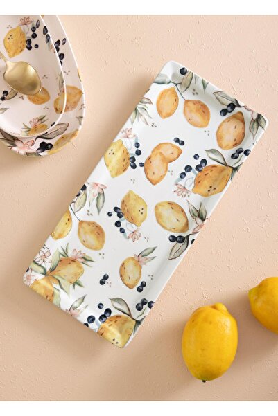 The Mia Limoncello Rectangular Serving Tray 33X21 cm Lmn025