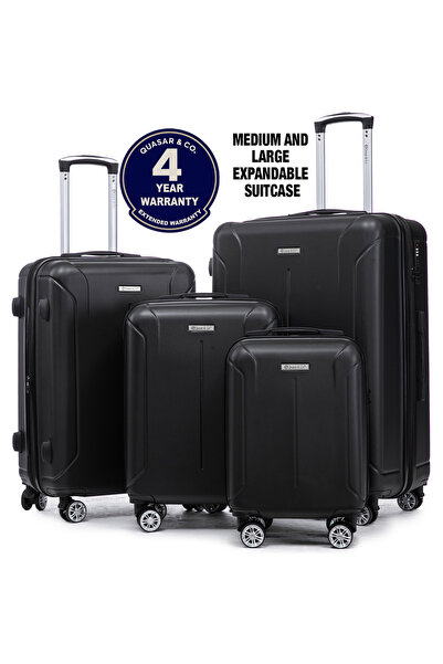 Quasar & Co. Set 4 trolere XS/S/M/L, bagaj mana/cala, geamantane cu 4 roti, A...