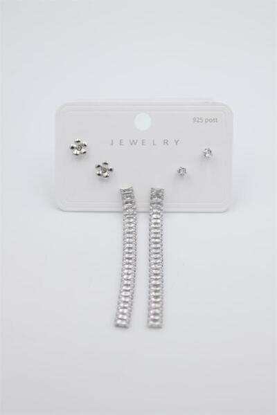 toyigoo Multiple Set Earrings - Silver