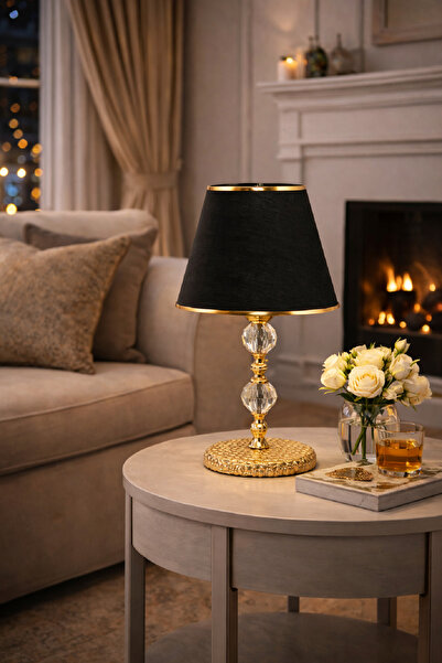 571 Store E Sersi̇ Rose Gold Floor Standing Fabric Headboard Table Lamp Lamp ...