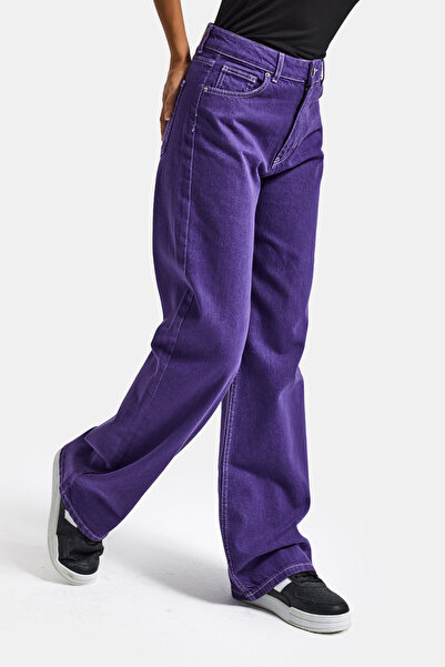 it's basic Γυναικείο τζιν παντελόνι σε μωβ χρώμα Doris 1s6-111, ίσια γραμμή, ...