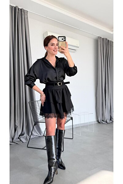 pelin yıldız butik تنورة كارولينا بتفاصيل تطريز متقنة