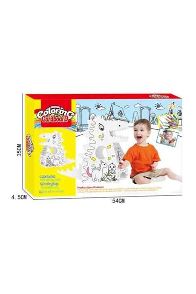 TeTea Образователна играчка Tetea, Комплект за рисуване на динозаври, височин...