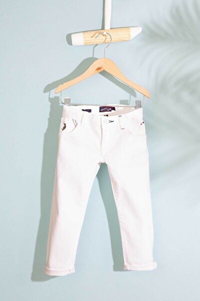 U.S. Polo Assn. Boy's White Jean Pants 50202112-Dn0015