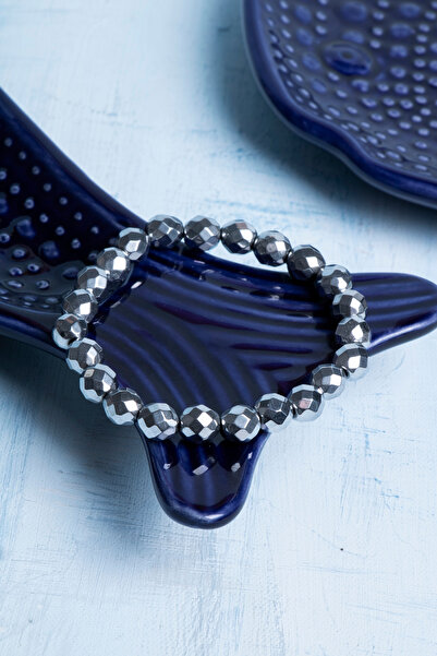 Deniz Doğal Taş Certified Hematite Natural Stone Bracelet