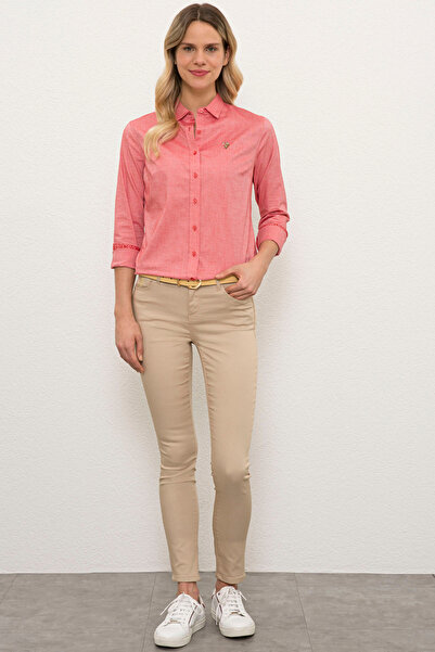 U.S. Polo Assn. Women's Beige Trousers 50202690-Vr011