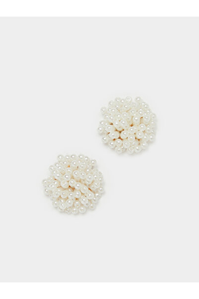 Styli Cream Pearl Stud Earrings