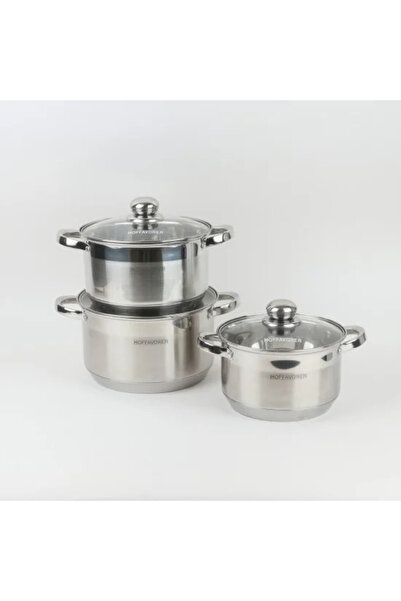 TULIN 6-Piece Stainless Steel Cookware Set with Lid