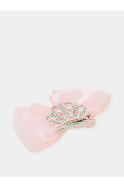 Styli Embellished Queen Organza Bow Hair Clip