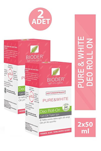 Bioder Roll On Deodorant 50 ml 2 Adet