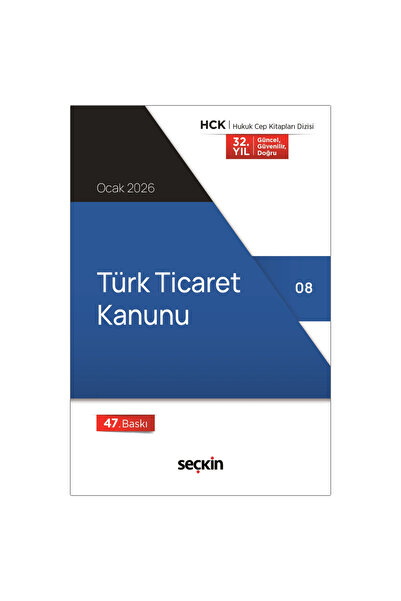 Savaş Yayınevi Türk Ticaret Kanunu - Seçkin Yayınevi Kanun Metinleri Ocak 2026