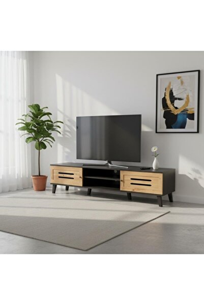 DEC13 Modern TV stand with a distinctive design, 160cm