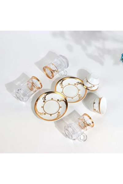 TULIN طقم فاخر للشاي والقهوة مزين بالذهب – 36 قطعة