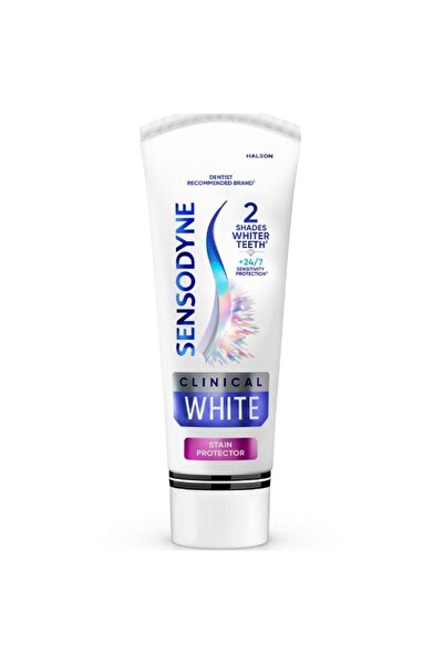 Sensodyne Set of 2 x Clinical White Stain Protector Whitening Toothpaste, 75 ml
