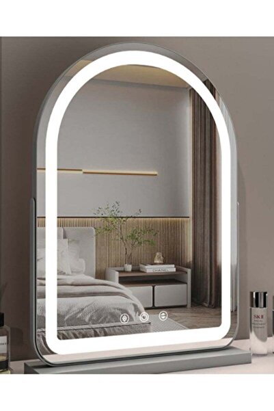 Arabest 50*70 cm Lighted Makeup Mirror, LED Mirror with 3 Color Modes, with T...