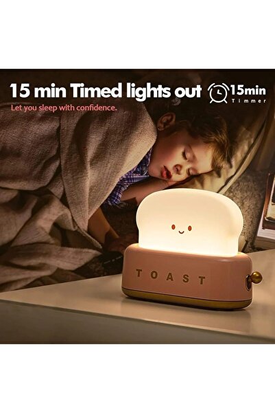 Generic USB Rechargeable Cute Toaster-Shaped LED Night Light